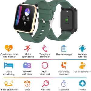 EpochAir Fitness Tracker, Waterproof Activity Tracker, Smart Watch with Heart Rate Monitor, Sleep Monitor, Pedometer, Calorie Counter Sports Fitness Watches for Men Women